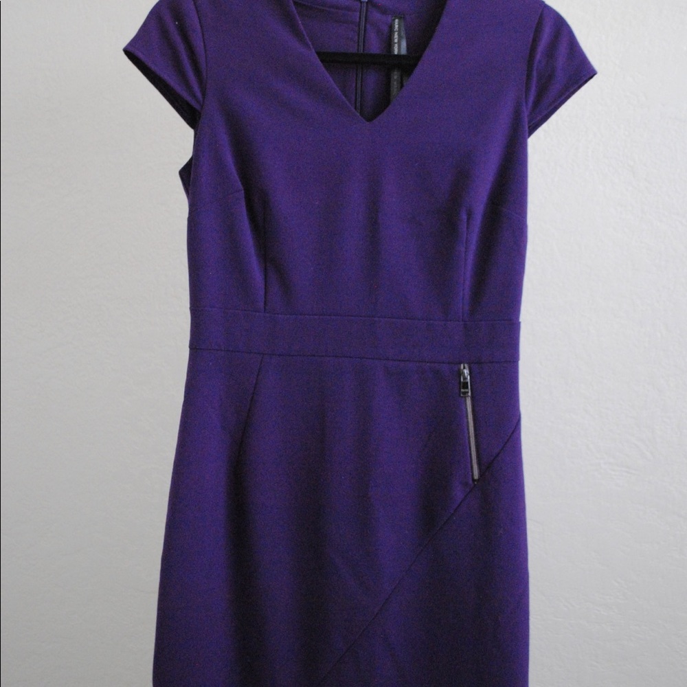 Marc Jacobs Fitted Purple Dress